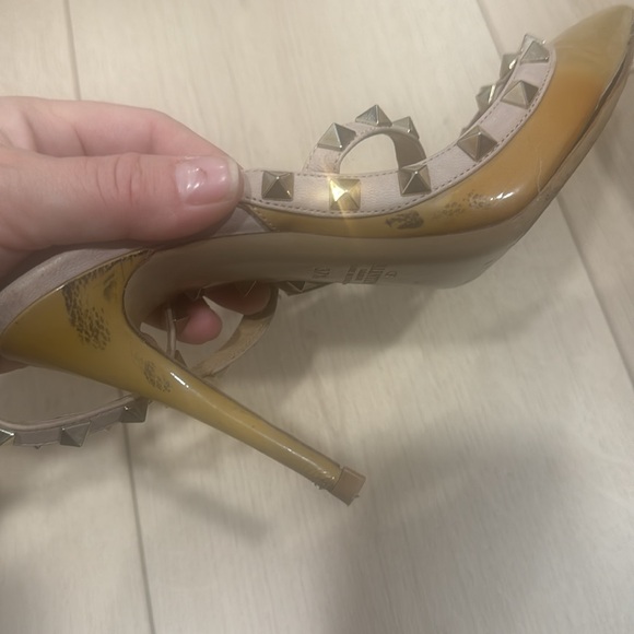 VALENTINO GARAVANI RKSTUD HEELS SHOES 37.5 - Picture 4 of 10